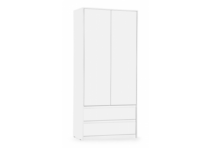 Шкаф Идена ШК06-900 ЛДСП белое / ЛДСП белое (90x50x200). 