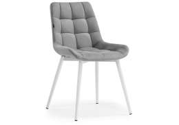 Стул на металлокаркасе Алст velutto 12 / белый (50x62x83)