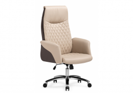 Офисное кресло Avrora beige / brown (71x62x118)